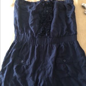 Navy Forever 21 Sleeveless Romper